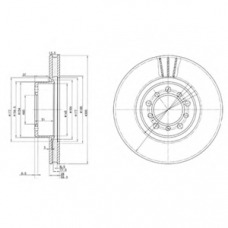 BG2372 DELPHI Тормозной диск