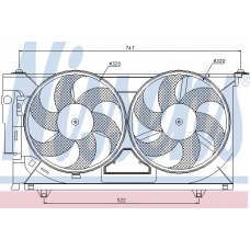 85321 NISSENS Вентилятор, охлаждение двигателя
