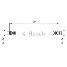 1 987 476 411 BOSCH Тормозной шланг