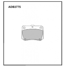 ADB3775 Allied Nippon Тормозные колодки