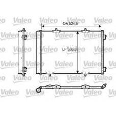 818167 VALEO Конденсатор, кондиционер