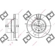 BD1671 DJ PARTS Тормозной диск