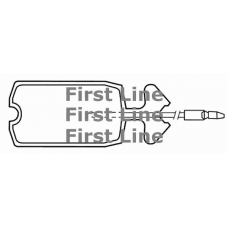 FBP1010 FIRST LINE Комплект тормозных колодок, дисковый тормоз