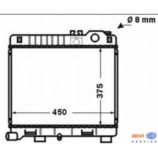 8MK 376 710-181 HELLA Радиатор, охлаждение двигателя