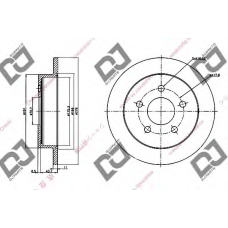 BD1196 DJ PARTS Тормозной диск