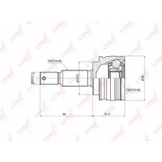 CO3642 LYNX Co-3642 шрус наружный mitsubishi lancer 1.5 07>