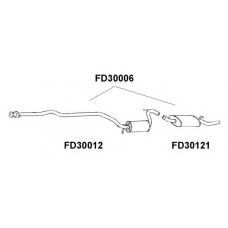 FD30006 VENEPORTE Глушитель выхлопных газов конечный