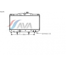TO2179 AVA Радиатор, охлаждение двигателя