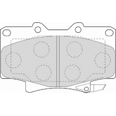 FD6942A NECTO Комплект тормозных колодок, дисковый тормоз