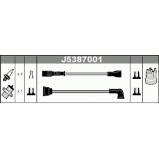 J5387001 NIPPARTS Комплект проводов зажигания
