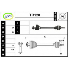 TR120 SERA Приводной вал