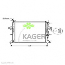 31-1732 KAGER Радиатор, охлаждение двигателя