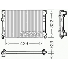 DRM32007 DENSO Радиатор, охлаждение двигателя