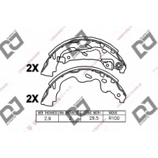 BS1369 DJ PARTS Комплект тормозных колодок