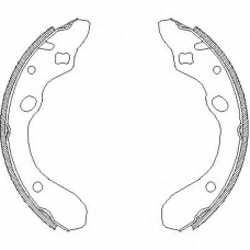 Z4147.00 WOKING Комплект тормозных колодок
