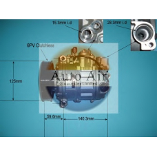 14-9689 AUTO AIR GLOUCESTER Компрессор, кондиционер