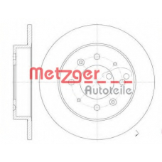 6874.00 METZGER Тормозной диск