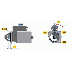 0 001 108 024 BOSCH Стартер