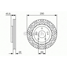 0 986 479 527 BOSCH Тормозной диск