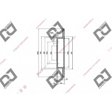 BD1356 DJ PARTS Тормозной диск