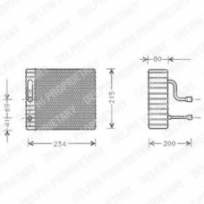 TSP0525126 DELPHI Испаритель, кондиционер