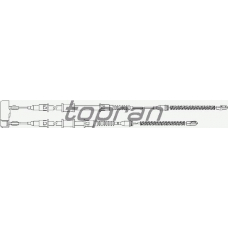 200 872 TOPRAN Трос, стояночная тормозная система