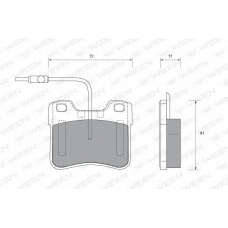 151-1583 WEEN Комплект тормозных колодок, дисковый тормоз