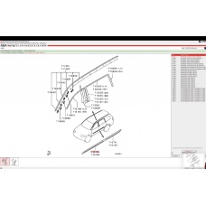 MN117413BB MITSUBISHI Молдинг передней левой двери