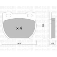 22-0354-0 METELLI Комплект тормозных колодок, дисковый тормоз