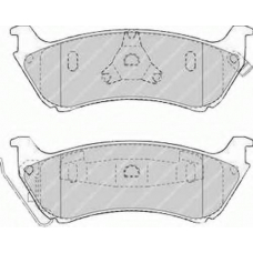 FDB1401 FERODO Комплект тормозных колодок, дисковый тормоз