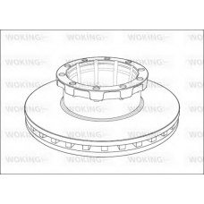 NSA1008.20 WOKING Тормозной диск