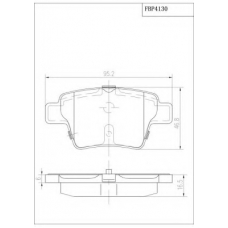 FBP4130 FI.BA Комплект тормозных колодок, дисковый тормоз