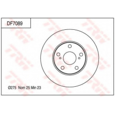 DF7089 TRW Тормозной диск