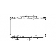 TO2048 AVA Радиатор, охлаждение двигателя