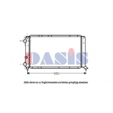 300230N AKS DASIS Радиатор, охлаждение двигателя