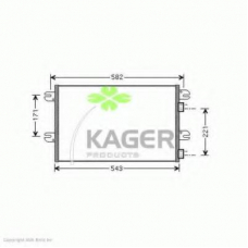 94-5183 KAGER Конденсатор, кондиционер