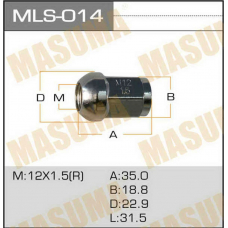 mls-014 MASUMA Гайки 12x1.5 (уп, 20 шт)