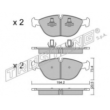845.0 TRUSTING Комплект тормозных колодок, дисковый тормоз
