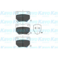 KBP-6545 KAVO PARTS Комплект тормозных колодок, дисковый тормоз