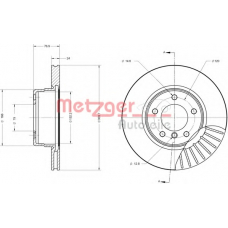 6110260 METZGER Тормозной диск