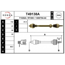 T49138A EAI Приводной вал