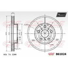 861024.6980 MAXTECH Тормозной диск