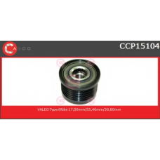 CCP15104 CASCO Ременный шкив, генератор