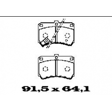 BL1365A2 FTE Комплект тормозных колодок, дисковый тормоз