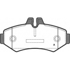 BPA0733.00 OPEN PARTS Комплект тормозных колодок, дисковый тормоз