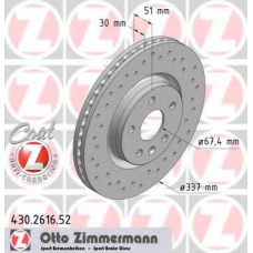 430.2616.52 ZIMMERMANN Тормозной диск