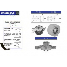 KH 227WP47 HUTCHINSON Водяной насос + комплект зубчатого ремня