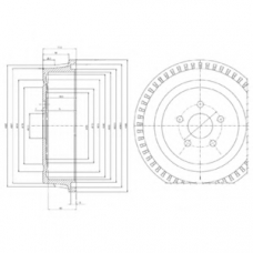 BF515 DELPHI Тормозной барабан
