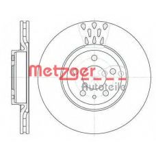 6316.10 METZGER Тормозной диск