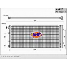 43457 AHE Конденсатор, кондиционер